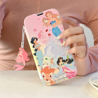 เคสโทรศัพท์มือถือ TPU นิ่ม แบบฝาพับกระจก พิมพ์ลาย สําหรับ iphone 14 Pro Max 13 Pro Max 12 Pro Max