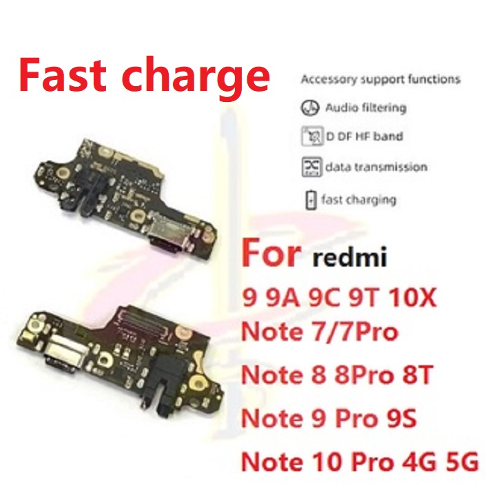 แพรตูดชาร์จ ตูดชาร์จ Charging Board สําหรับ Redmi Note 7 8 Pro 9s 9 10 Pro 10s 4g 5g 8a 9a 9c 2437