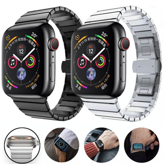 สายนาฬิกาข้อมือสเตนเลส โลหะ แบบเปลี่ยน สําหรับ Apple watch Ultra 49 มม. 8 7 45 มม. 41 มม. 6 5 4 3 SE 44 มม. 42 มม. 40 มม. 38 มม.