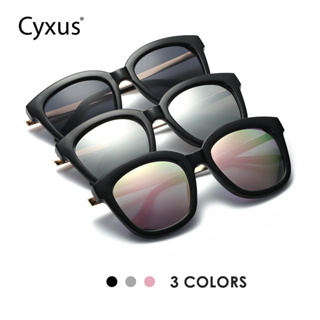 Cyxus แว่นตากันแดด กรอบหนา ป้องกันรังสียูวี 100% สไตล์อเมริกัน แฟชั่นสําหรับผู้หญิง -1932