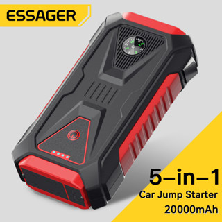 Essager 5 in 1 พาวเวอร์แบงค์ฉุกเฉินสตาร์ทรถยนต์ และ PD 60w อเนกประสงค์ ชาร์จเร็ว