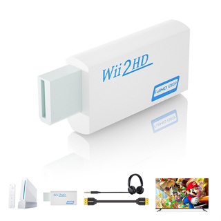 อะแดปเตอร์แปลงเสียง 3.5 มม. Wii เป็น HDMI Wii2HDMI Full HD FHD 1080P