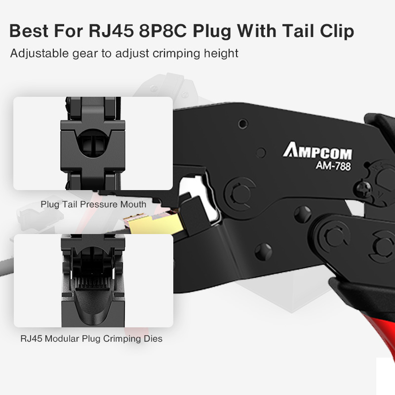 ampcom-cat7-ชุดเครื่องมือเครือข่าย-rj45-แบบมืออาชีพ-ตัวจีบ-cat7-ตัวเชื่อมต่อ-cat7-10-ชิ้น-เครื่องทดสอบสายเคเบิลเครือข่าย-เครื่องมือปอก