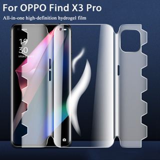 360° Hydrogel Film for OPPO Reno 9/7/8/6/5/4/3 Pro/Pro Full Coverage Screen Protector for OPPO Find X5/X3/X2 Pro