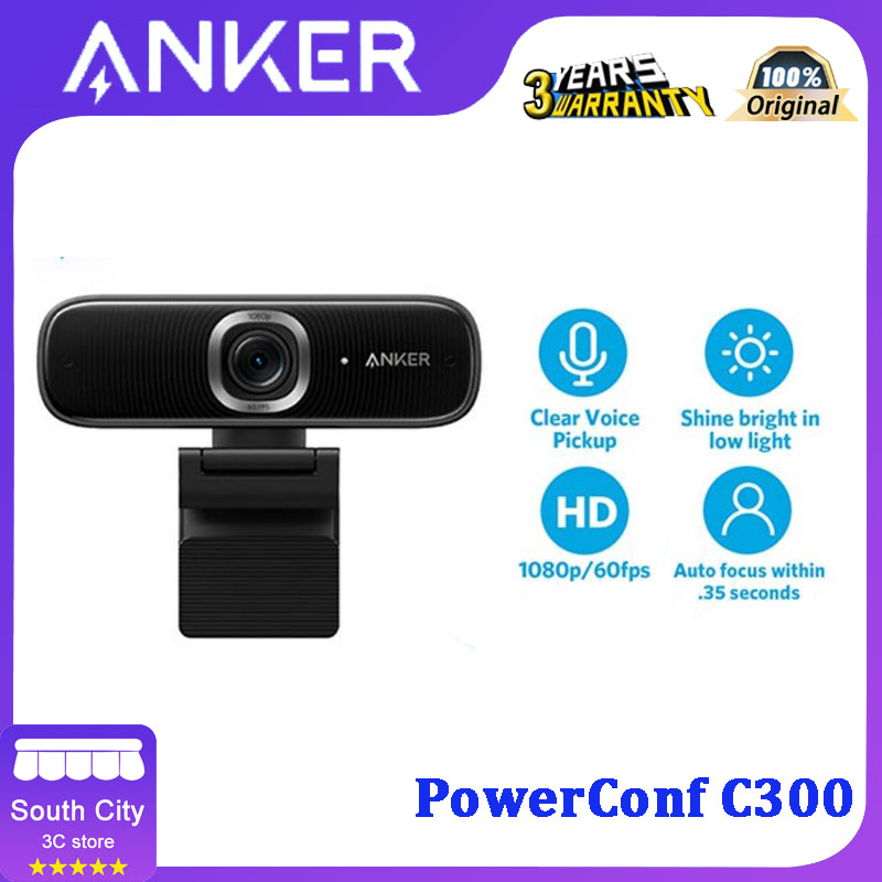 anker-powerconf-c300-กล้องเว็บแคม-full-hd-ai-powered-framing-amp-autofocus-1080p-พร้อมเสียงรบกวน