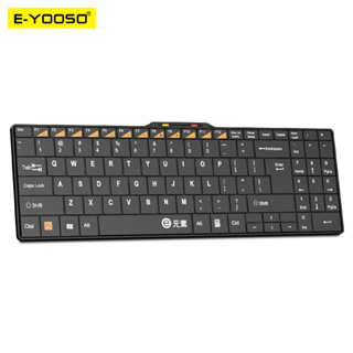 E-yooso E-30 คีย์บอร์ดเกมมิ่งไร้สาย 2.4G 99 คีย์ ขนาดเล็ก ออกแบบตามสรีรศาสตร์ สําหรับคอมพิวเตอร์ แล็ปท็อป PC