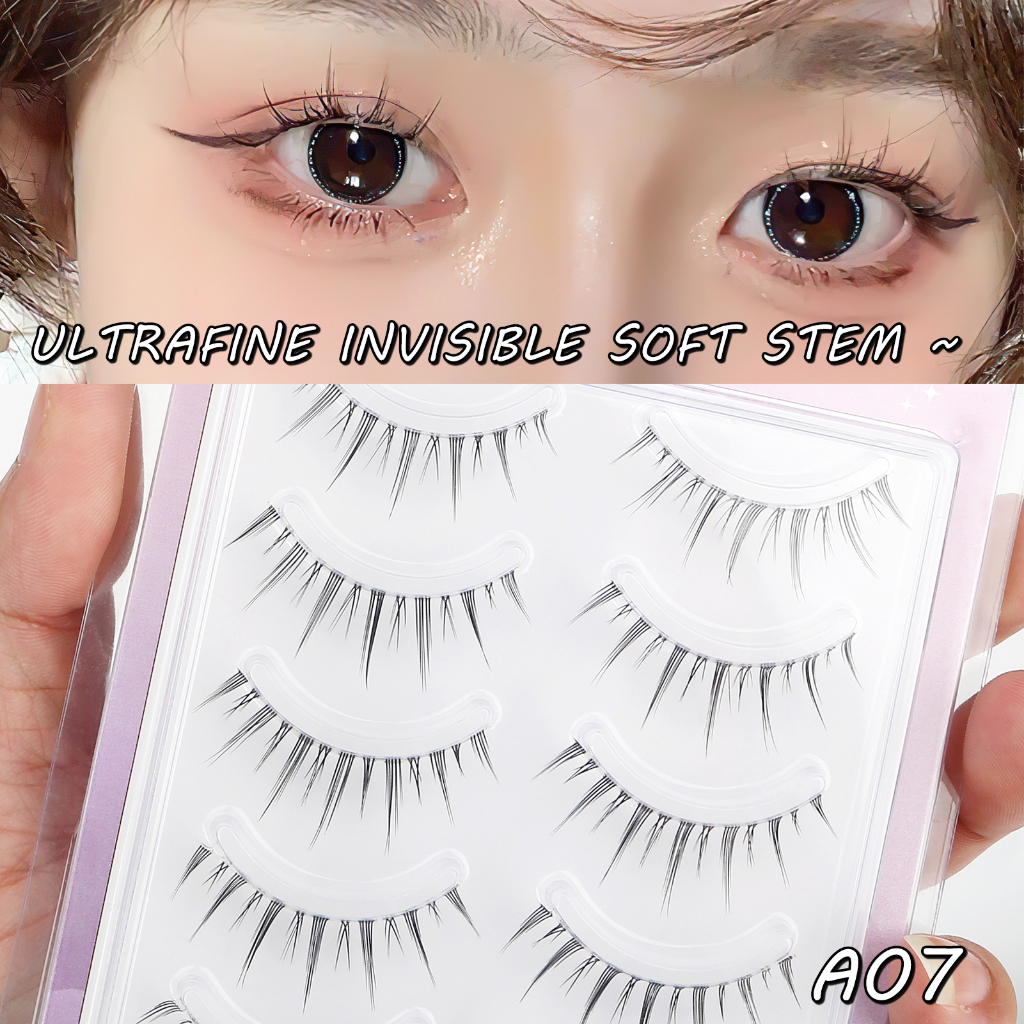 ภาพสินค้าชุดต่อขนตาถาวร ขนตาสไตล์เกาหลี ขนตาแกนใส ขนตาปลอม พร้อมส่งในไทย จากร้าน dongcheng2019.th บน Shopee ภาพที่ 8