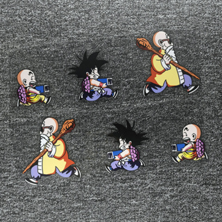 สติกเกอร์ติดรถยนต์ ลายการ์ตูน Dragon Ball Z Son Goku Master Roshi Kame Sennin สําหรับตกแต่งกระจกหน้า กันชน รถจักรยานยนต์ แล็ปท็อป