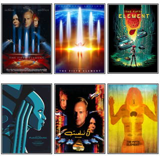 สติกเกอร์โปสเตอร์กระดาษ ทองแดง ลายภาพยนตร์ The Fifth Element ขนาด A3 สีขาว สําหรับตกแต่งผนังบ้าน บาร์ ห้องนั่งเล่น