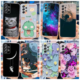 เคสโทรศัพท์ ซิลิโคนนิ่ม แบบใส ลายอวกาศ หรูหรา สําหรับ Samsung Galaxy A52s 5G SM-A528B A52 SM-A525F A 52 5G