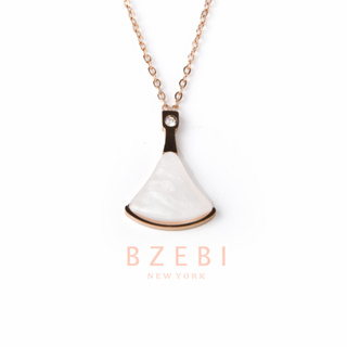 BZEBI สร้อยคอแฟชั่น สแตนเลส ทองคํา ทอง เครื่องประดับ necklace ไม่ลอกไม่ดํา ผู้หญิง สําหรับผู้หญิง 1170n