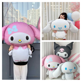 ลูกโป่งฟอยล์ ลายการ์ตูน Kuromi My Melody Cinnamoroll เหมาะกับของขวัญวันเกิด สําหรับเด็กผู้หญิง