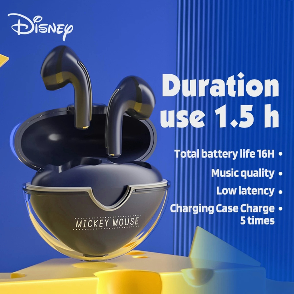 disney-lk-01-หูฟังบลูทูธไร้สาย-tws-bluetooth-5-1-พร้อมไมโครโฟนตัดเสียงรบกวน-คุณภาพเสียงระดับ-hd-รองรับแอนดรอยด์-ไอโอเอส