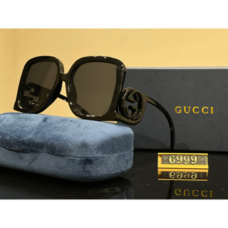 แว่นตากันแดด GG ทรงกล่องใหญ่ หรูหรา สไตล์อิตาลี เรโทร แฟชั่นคลาสสิก สําหรับสตรี 2023 UV400