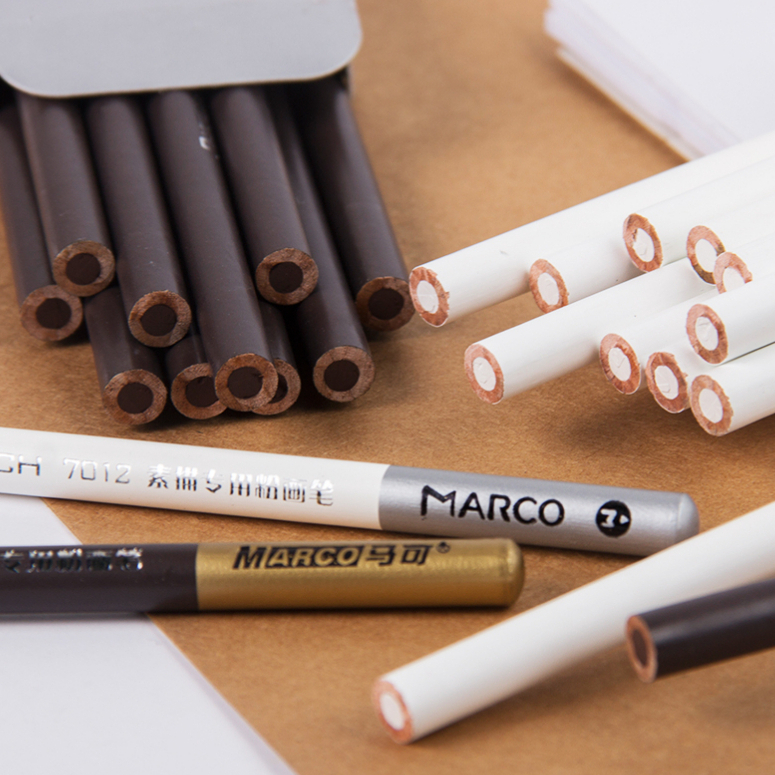 marco-ดินสอสเก็ตช์ภาพ-ชนิดผงพิเศษ-แปรงเงาสูง-ปากกาสเก็ตภาพ-ถ่าน-1-ชิ้น