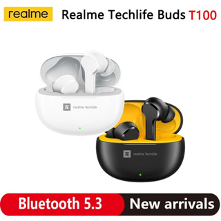 Realme Buds T100 TWS หูฟังไร้สาย แบตเตอรี่ 28 ชั่วโมง IPX5