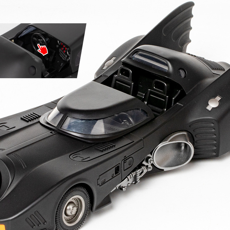 โมเดลรถยนต์-สเกล-1-18-1989-batmobile-diecast-อัลลอย-ของเล่นสะสม-ของขวัญ-สําหรับเด็ก