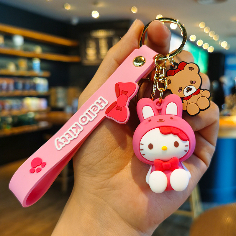 sanrio-coffeejoy-ใหม่-น่ารัก-ท่านั่ง-ซานริโอ-รถ-พวงกุญแจ-คู่-จี้-อุปกรณ์-กระเป๋า-พวงกุญแจ-ขายส่ง