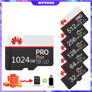 ภาพหน้าปกสินค้าอะแดปเตอร์แฟลชไดรฟ์ Usb HUAWEl PRO PLUS Memory TF SD Micro SD Card 100MB S Class10 16GB 32GB 64GB 128GB 256GB 512GB 1024GB ที่เกี่ยวข้อง