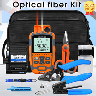 ใหม่ AUA-M50 ชุดเครื่องมือทดสอบสายไฟเบอร์ออปติคอล 4-in-1 -50~+26dbm Fiber optic tool kit