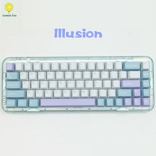 [GMK] Illusion Keycaps cherry profile 173 Keys PBT Material Suitable For 61/68/71/84/87/96/104 And Other Mechanical Keyboards