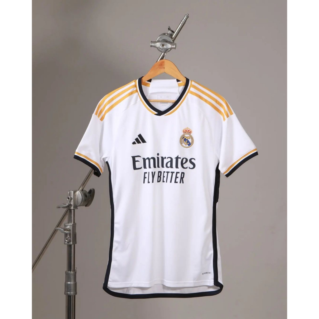 เสื้อยืด-ลายฟุตบอล-real-madrid-23-24-fan-version-ไซซ์-s-2xl