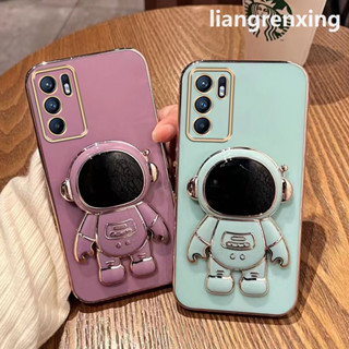 เคส oppo reno 6 4g a16 reno 6z 5g reno6 z 5g ใหม่ เคสโทรศัพท์มือถือ ซิลิโคนนิ่ม กันกระแทก ลายนักบินอวกาศ พร้อมที่ตั้งวาง สําหรับ oppo reno 6 4g a16 reno 6z 5g reno6 z 5g DDYHY03 น่ารัก ลายการ์ตูน กันกระแทก