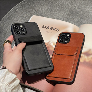 เคสโทรศัพท์มือถือหนัง ฝาพับแม่เหล็ก พร้อมช่องใส่บัตร หรูหรา สําหรับ iPhone 14 13 11 12 Pro Max XS XR