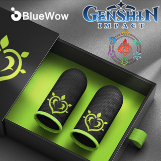 【Genshin】BlueWow Dendro เกมเมอร์ถุงมือกันเหงื่อปลอกนิ้วมือถือหน้าจอสัมผัสตัวควบคุมเกมเกมโทรศัพท์สำหรับ Pubg Genshin