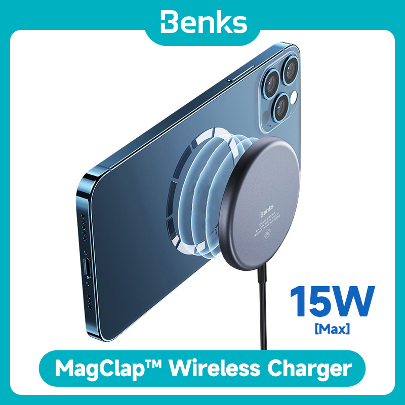 benks-official-benks-w06-ที่ชาร์จโทรศัพท์มือถือ-แบบแม่เหล็กไร้สาย-15w-ชาร์จเร็ว-รองรับ-ip-12-13-14-series-สําหรับโทรศัพท์-android