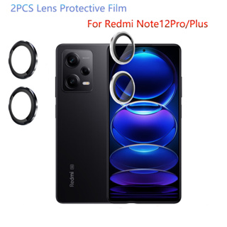 ฟิล์มกระจกนิรภัยกันรอยหน้าจอ เลนส์กล้อง โลหะ สําหรับ Redmi Note 12 Pro Plus 12 Pro Poco X5 Pro F5 Note12 Redmi Note 12 Pro