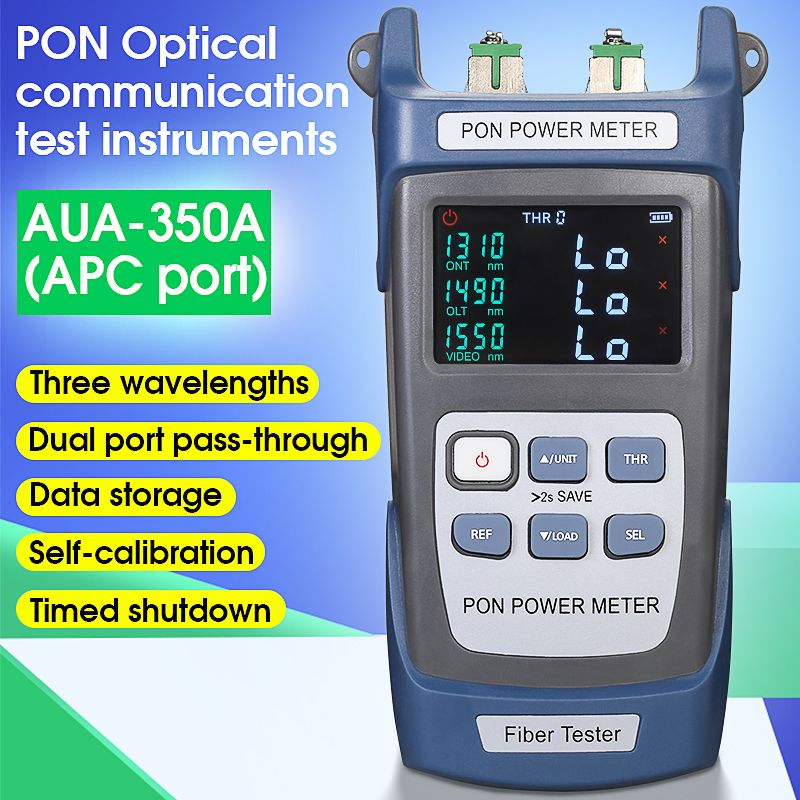 comptyco-aua-350a-เครื่องวัดพลังงานออปติคอล-แบบมือถือ-pon-การตรวจจับเครือข่าย-การทดสอบออนไลน์-pon-พลังงานออปติคอลพอร์ต-apc-pon-optical-power-meter