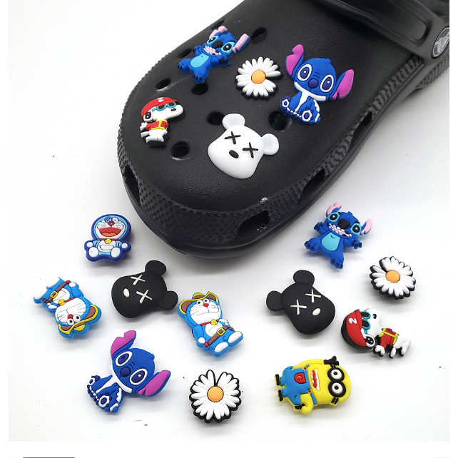 จี้การ์ตูนอนิเมะ-stitch-snoopy-doraemon-สําหรับตกแต่งรองเท้า-crocs