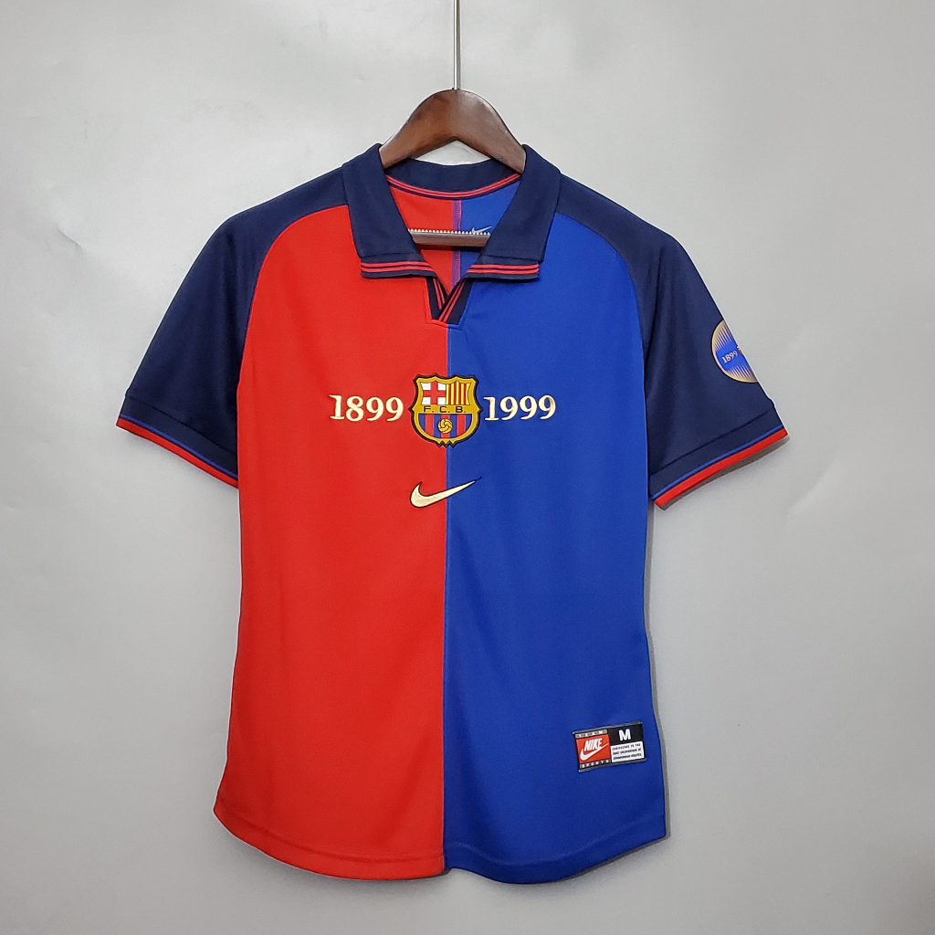 เสื้อกีฬาแขนสั้น-ลายทีมบาร์เซโลน่า-เบอร์-100-guardiola-rivaldo-1899-1999