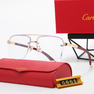 Cartier 2023 ใหม่ แว่นตากันแดด แบรนด์หรู สําหรับผู้ชาย ผู้หญิง 5061