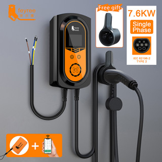 Feyree EVSE สายชาร์จ Type2 EV 7.6KW 11KW 22KW พร้อมแอปควบคุม WIFI IEC62196-2 สําหรับรถยนต์