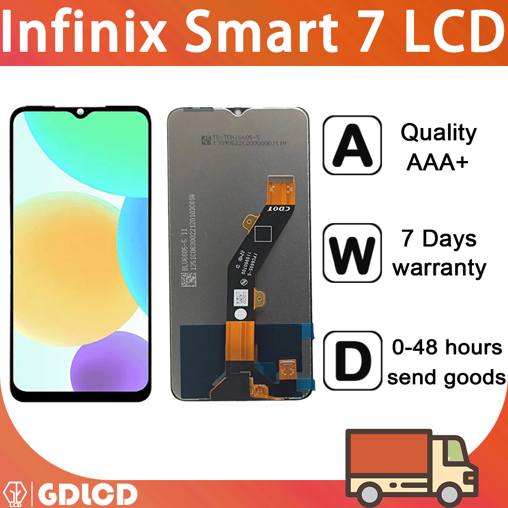Infinix Smart 7 X6515 จอแสดงผล LCD หน้าจอสัมผัส Digitizer แบบเปลี่ยน ...