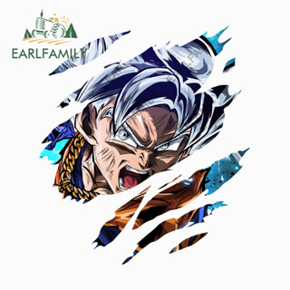 Earlfamily สติกเกอร์ กันน้ํา กันรอยขีดข่วน ลายอนิเมะ Dragon Ball Tear ขนาด 13 ซม. x 11.4 ซม. สําหรับติดตกแต่งรถยนต์ RV