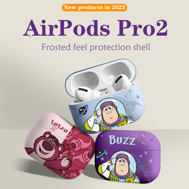 toy-lotso-frosted-tpu-หูฟังป้องกันกรณีสำหรับ-airpodspro2gen-กรณีสตรอเบอร์รี่สีชมพูสำหรับหูฟัง-2023-กรณีใหม่สำหรับ-airpods3-หูฟังป้องกันกรณี-airpodspro-เข้ากันได้กรณี-airpods2gen