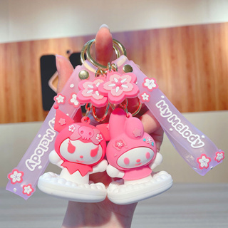 SANRIO Coffeejoy น่ารัก ซากุระ ซานริโอ้ พวงกุญแจรถ การ์ตูนเมโลดี้ คูลลอมมี่ ตุ๊กตา PVC พวงกุญแจ กระเป๋า จี้