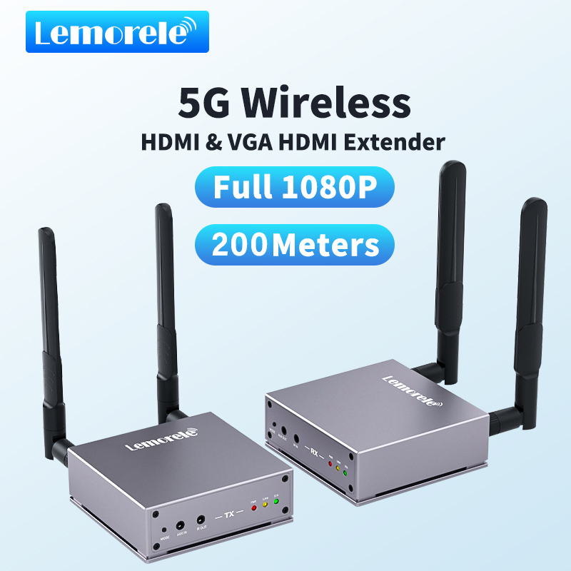 Lemorele R15 อุปกรณ์แชร์หน้าจอไร้สาย เชื่อมต่อ WiFi เครื่องส่งสัญญาณและ ...