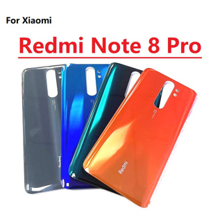 ใหม่ เคสแบตเตอรี่ ด้านหลัง แบบกระจก พร้อมโลโก้ และกาว แบบเปลี่ยน สําหรับ Xiaomi Redmi Note 8 Pro