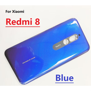 ฝาครอบแบตเตอรี่ด้านหลัง พร้อมโลโก้ แบบเปลี่ยน สําหรับ Xiaomi Redmi 8