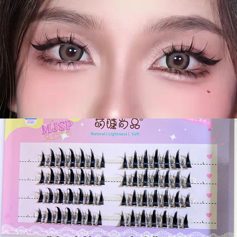 Sweet Mint ขนตาปลอมธรรมชาติ 3D ยาว 4 คู่ Shopee Thailand