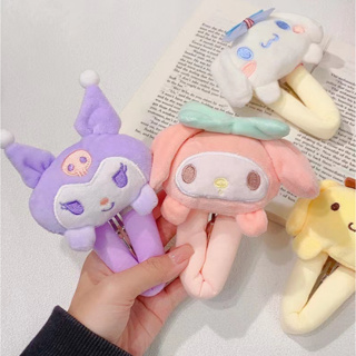 SANRIO กิ๊บติดผม ฟองน้ํา ลายการ์ตูนซานริโอ้ 3D น่ารัก ล้างหน้า กิ๊บหน้าม้า ด้านข้าง เครื่องประดับผม สําหรับเด็กผู้หญิง