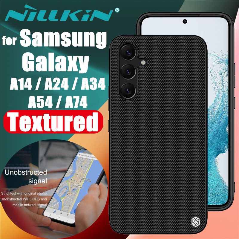 nillkin-light-nylon-fiber-phone-case-for-samsung-galaxy-a14-a24-a34-a54-a74-tpu-pc-textured-ultra-thin-non-slip-protective