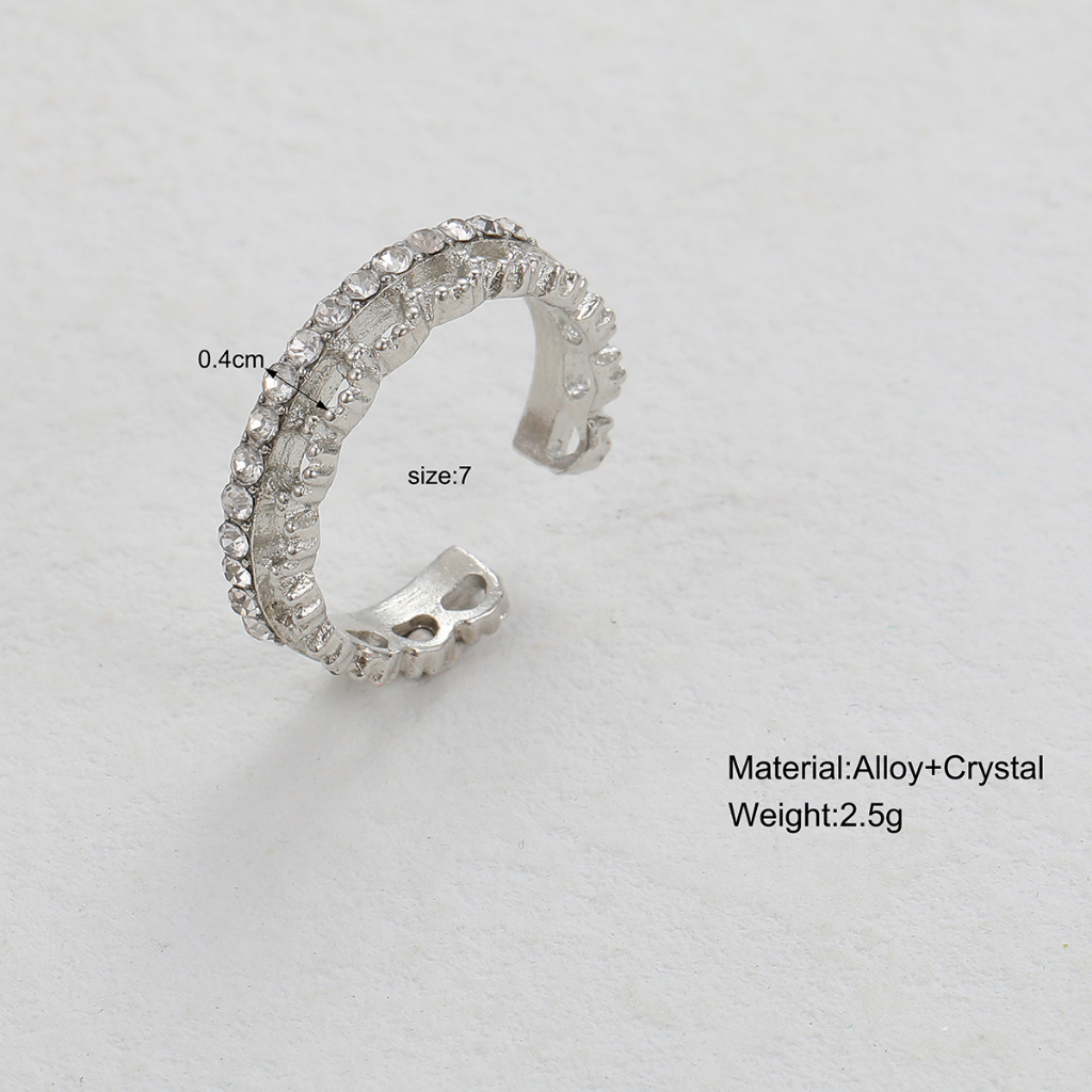 ชุดแหวนแฟชั่น-รูปมงกุฎ-สีชมพู-ปรับขนาดได้-สําหรับผู้หญิง