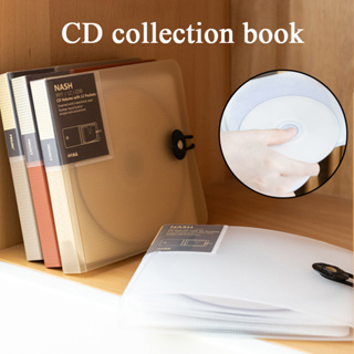 กระเป๋าเก็บแผ่น CD DVD Binder Booklet กันน้ํา แบบพกพา ความจุ 12 แผ่น