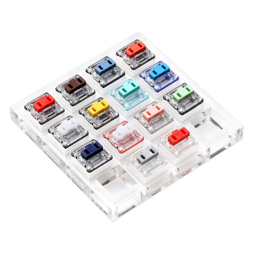 Kailh CHOC SWITCH TESTER ACRYLIC BASE 14 LOW PROFILE SWITCH RGB สําหรับ ...