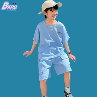 Bxpb- ชุดกีฬา เสื้อแขนสั้น กางเกงขาสั้น สไตล์เกาหลี สําหรับเด็ก 110-170 2 ชิ้น